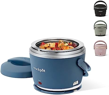 Electric Lunch Box Food Warmer 20oz – Faded Blue - Curated Catalog E4
