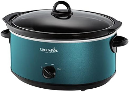 7 Quart Manual Slow Cooker – Turquoise - Curated Catalog O9