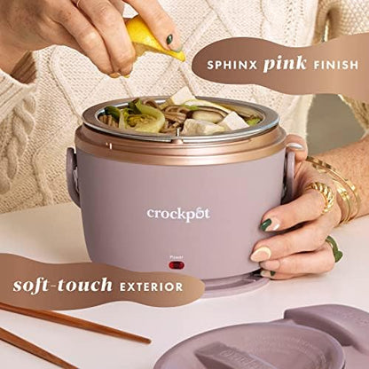 Electric Lunch Box Food Warmer 20oz – Blush Pink - Curated Catalog O2