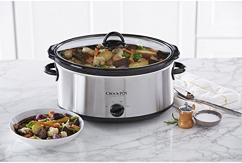 7 Quart Oval Manual Slow Cooker – Stainless Steel - Curated Catalog N2