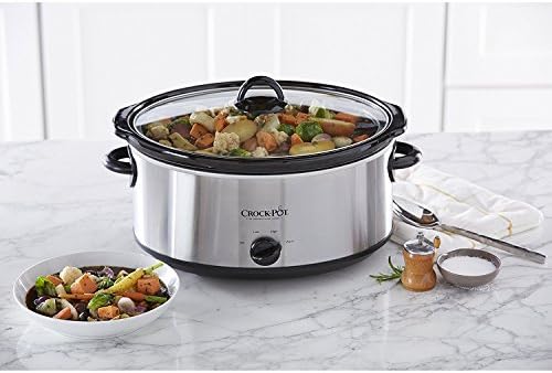7 Quart Oval Manual Slow Cooker – Stainless Steel - Curated Catalog N2