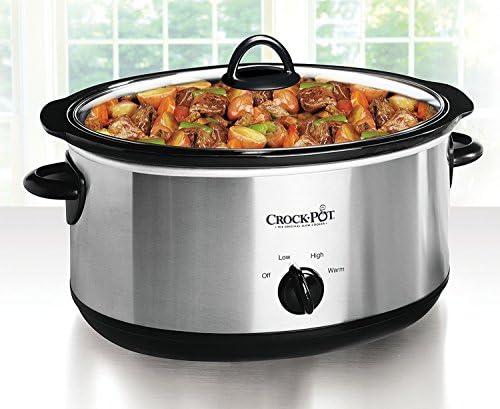 7 Quart Oval Manual Slow Cooker – Stainless Steel - Curated Catalog N2