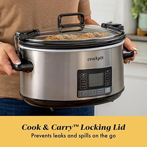 7 Quart Portable Programmable Slow Cooker with Timer - Curated Catalog M9