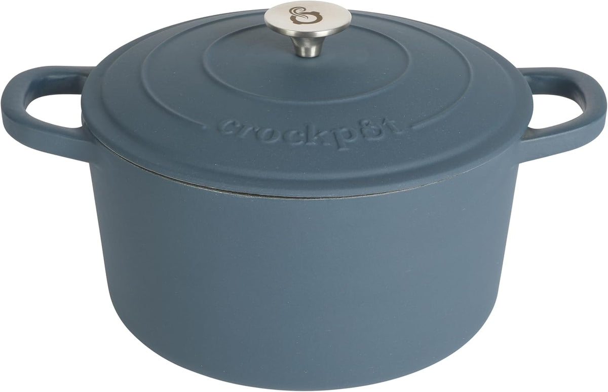 3 Quart Enameled Cast Iron Dutch Oven – Aqua - Curated Catalog H5