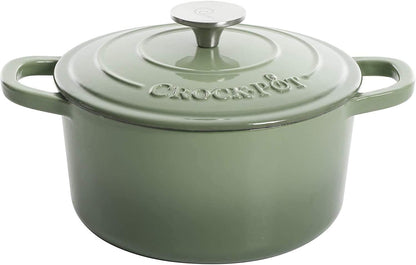 3 Quart Enameled Cast Iron Dutch Oven – Aqua - Curated Catalog H5